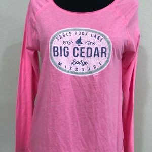 Big Cedar lodge NWT long sleeves pink shirt size L